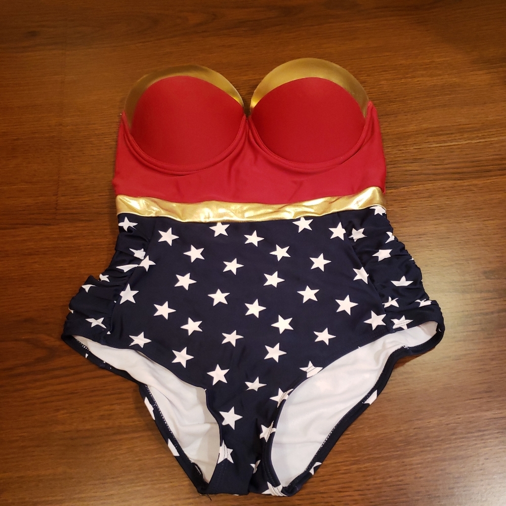 Patriotic July 4 Wonder Woman One Piece